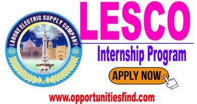 LESCO Internship 2022 for Students | Paid Internship - Online Apply