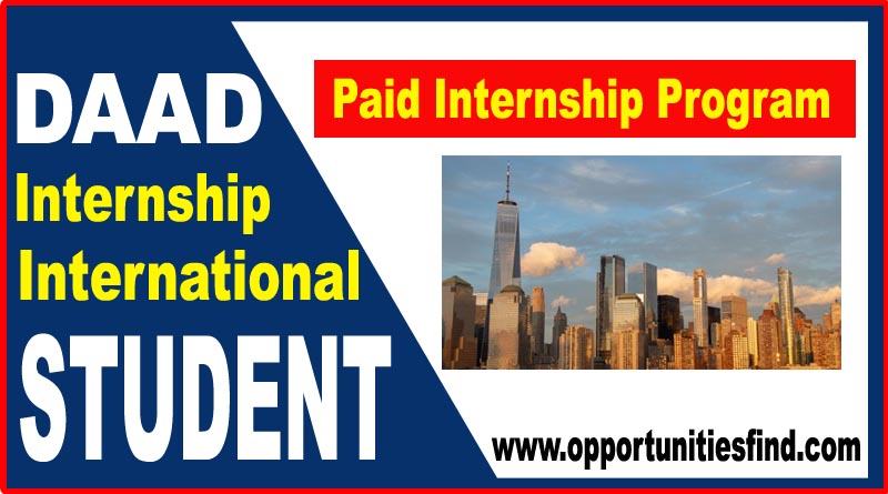 DaaD Internship 2022 | Daad Summer Internship for International Students 