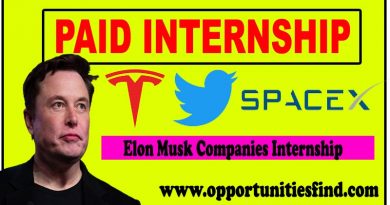Paid Internship in Elon Musk Companies (Tesla,SpaceX,Twitter) – Apply Now