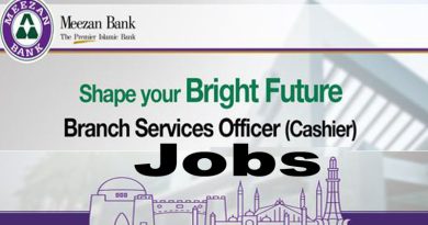 Meezan Bank Cashier Jobs 2023 Batch | All Pakistan Branches