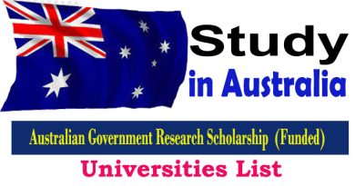 Australian Government Research Scholarship 2023-24 (Funded)
